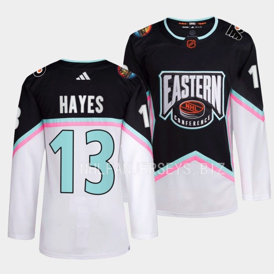 kevin hayes flyers black 2023 nhl all star eastern conference jersey 0