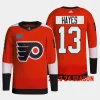 kevin hayes flyers burnt orange 2023 24home primegreen jersey