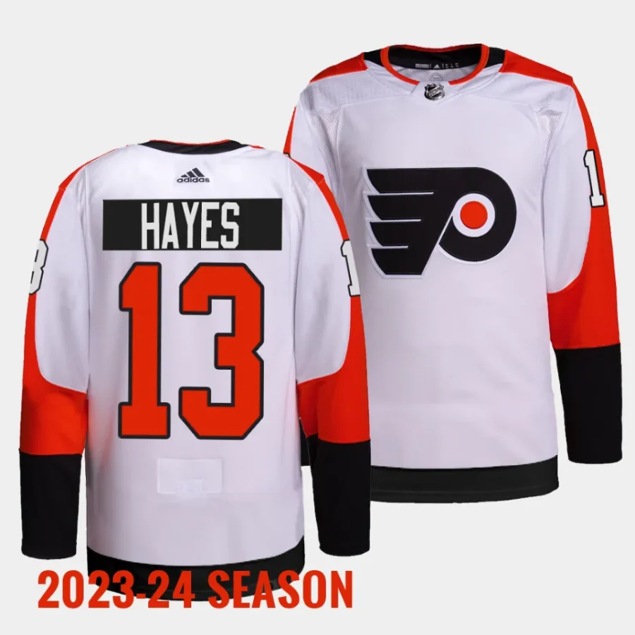 kevin hayes flyers white 2023 24away primegreen authentic projersey