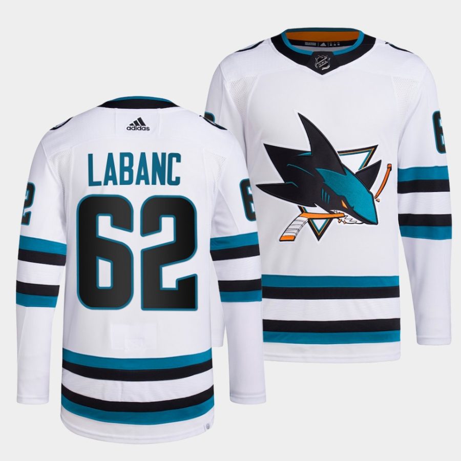 kevin labanc sharks white 2022 23away primegreen authentic jersey