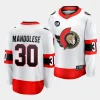 kevin mandolese senators white away premier breakaway jersey