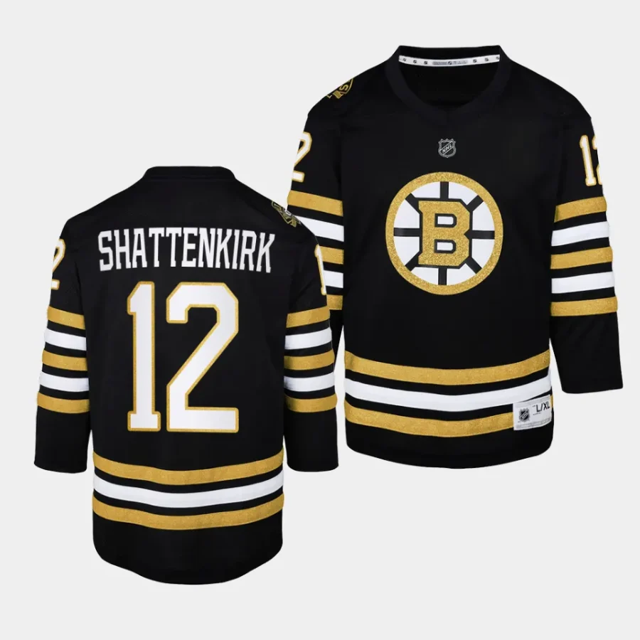 kevin shattenkirk bruins 2023 24100th anniversary youth blackpremier jersey