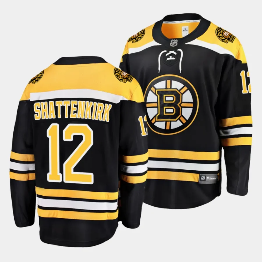 kevin shattenkirk bruins black home breakaway player jersey