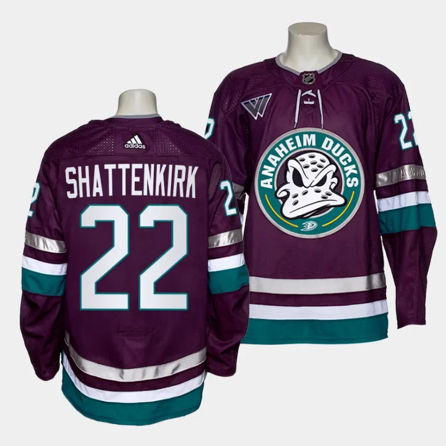 kevin shattenkirk mighty ducks purple 2023 2430th anniversary alternate authentic jersey