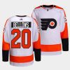 kieffer bellows flyers white away authentic primegreen jersey