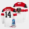 kilian zndel australia 2023 iihf world championship home white jersey