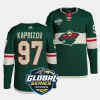 kirill kaprizov wild green 2023 nhl global series sweden authentic jersey