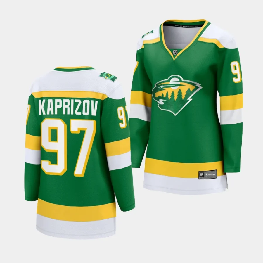 kirill kaprizov wild green alternate women jerseys