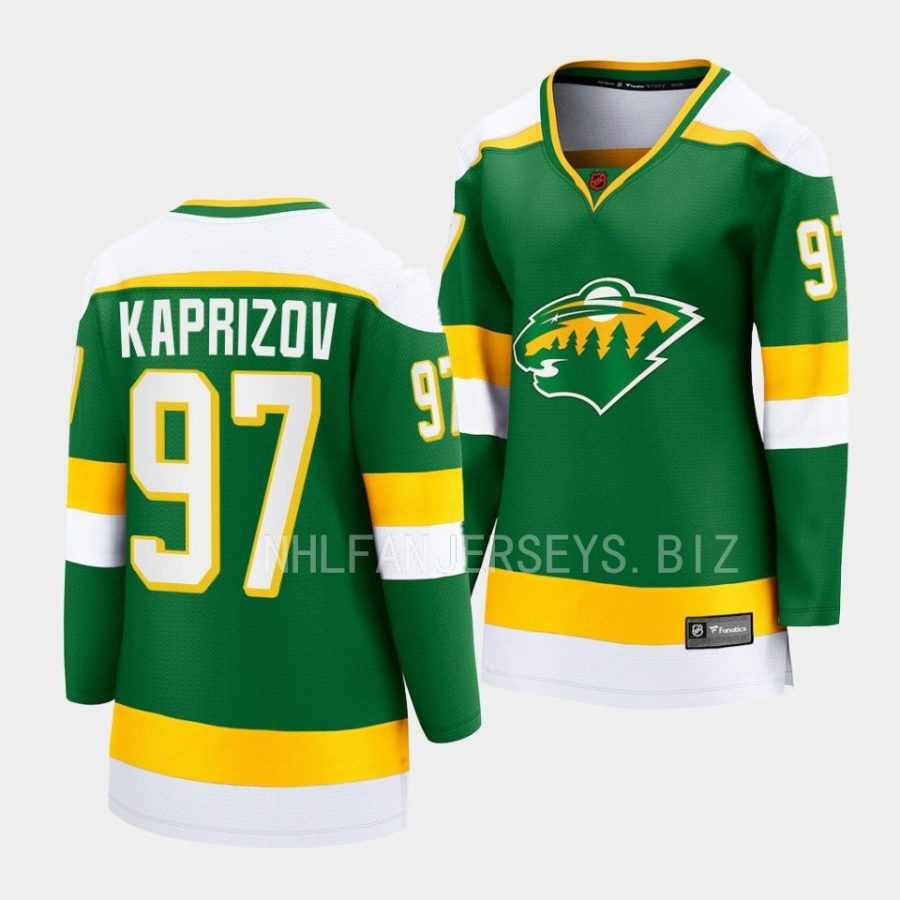 kirill kaprizov wild green special edition 2.0 women jerseys