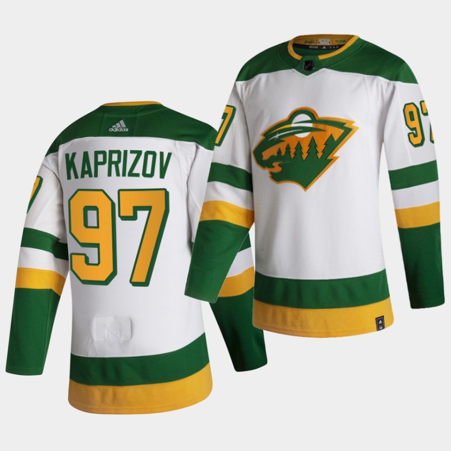 kirill kaprizov wild white 2021 reverse retro authentic jersey