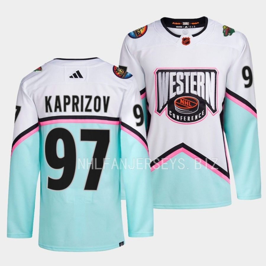 kirill kaprizov wild white 2023 nhl all star western conference authenticjersey