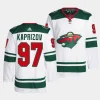 kirill kaprizov wild white away primegreen menjersey