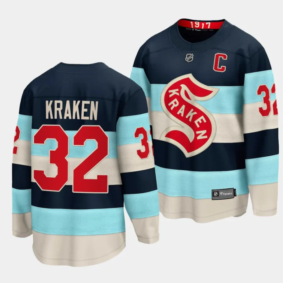 kraken blue 2024 nhl winter classic breakaway player jersey