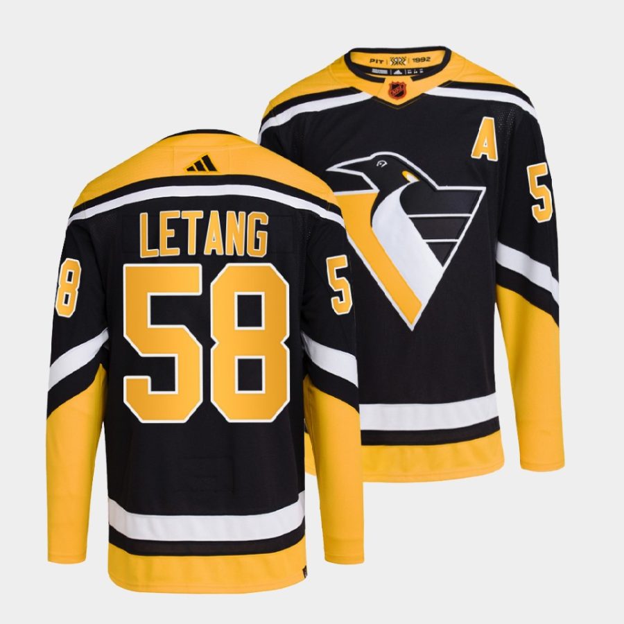 kris letang penguins black 2022reverse retro 2.0 authentic primegreen jersey