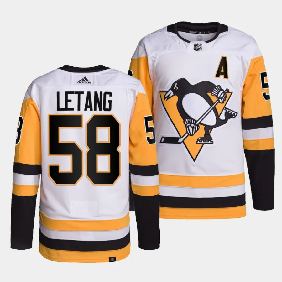 kris letang penguins white away primegreen authentic projersey