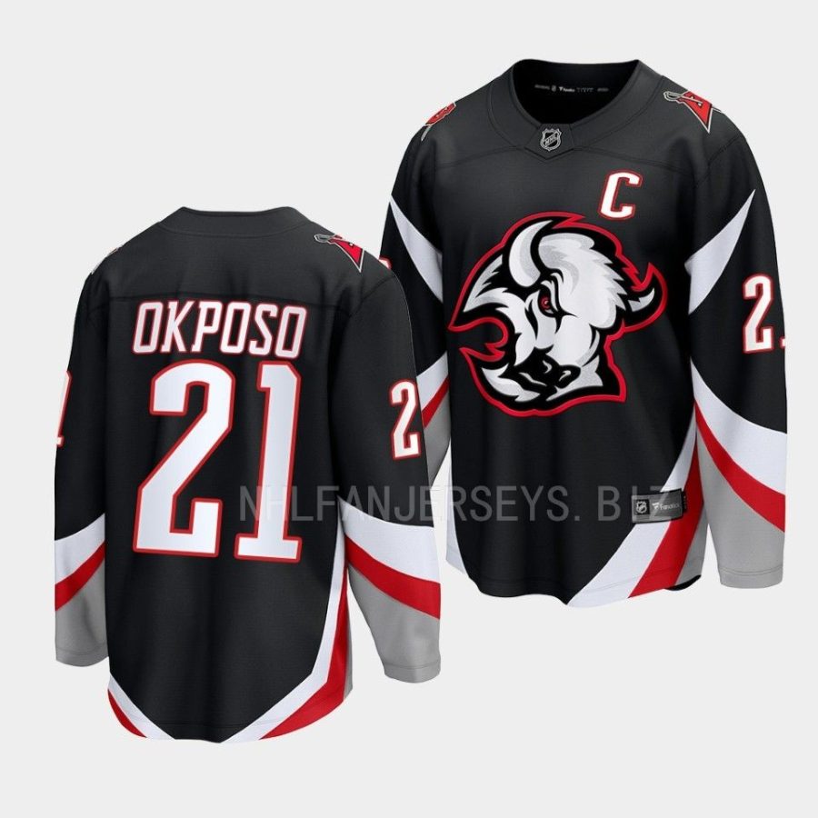 kyle okposo sabres black 2022 23goathead alternate premier jersey