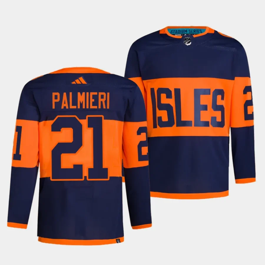 kyle palmieri islanders navy 2024 nhl stadium series authentic pro jersey