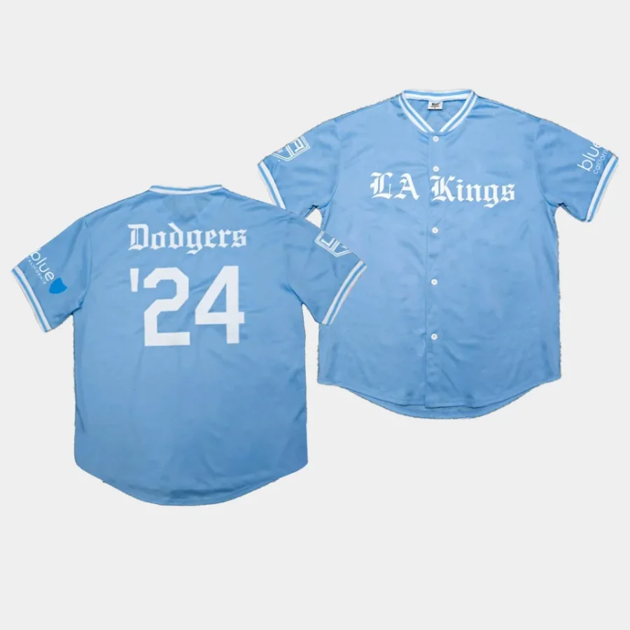 la kings blue 2023 dodgers night baseball jersey