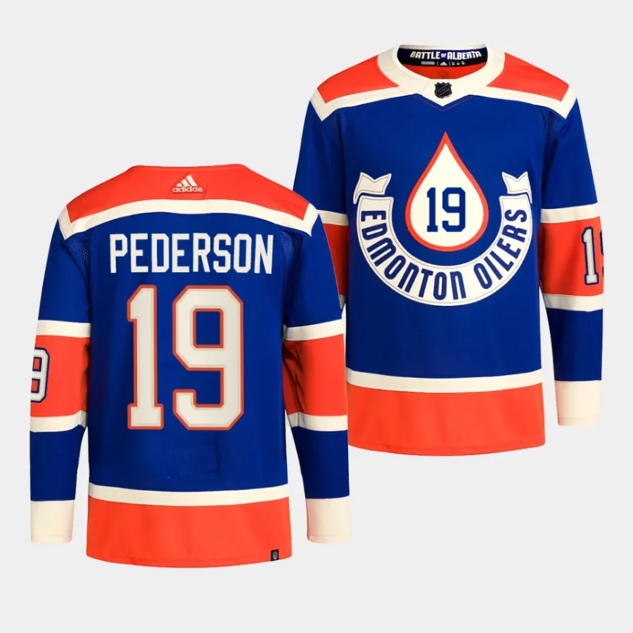 lane pederson oilers royal 2023 nhl heritage classic primegreen authentic playerjersey