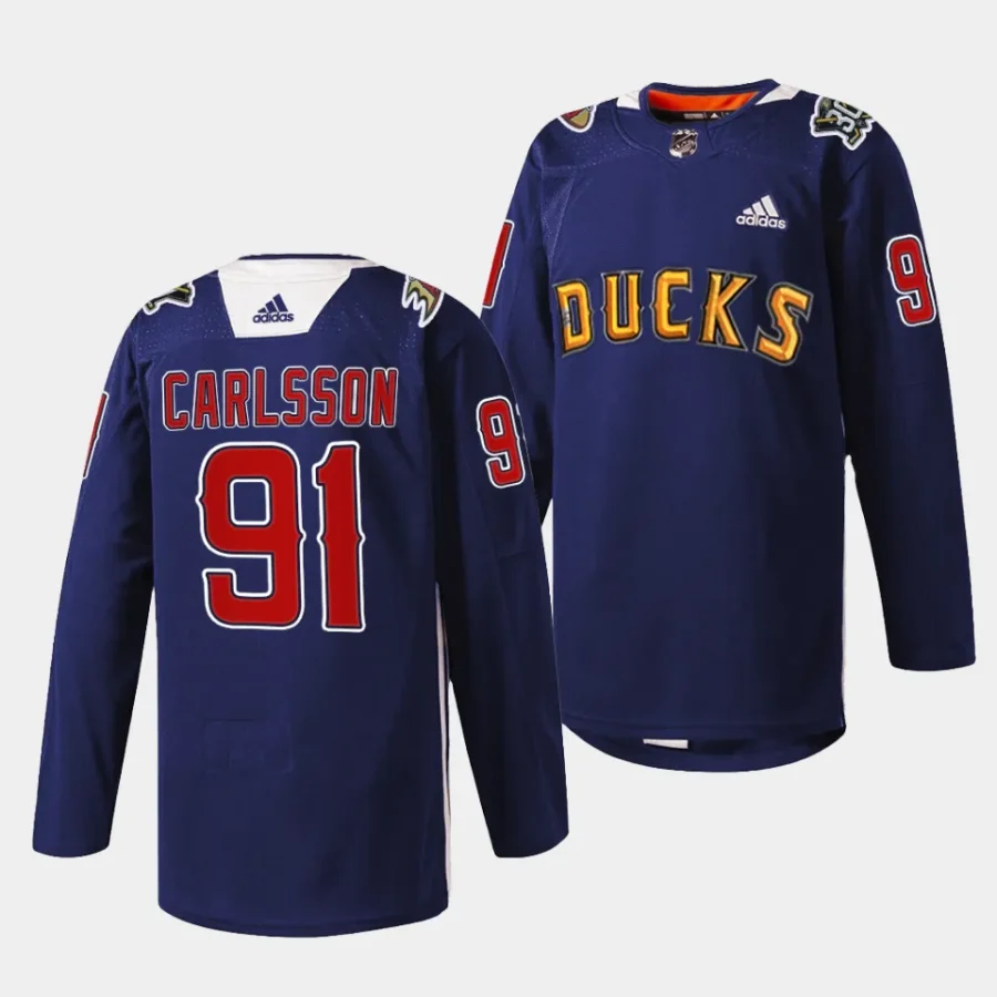 leo carlsson ducks navy 2024 angels night special jersey