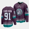 leo carlsson ducks purple 2023 2430th anniversary premier jersey