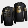 leon draisaitl oilers black golden limited edition authentic jersey