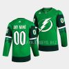 lightning custom primegreen authentic green 2023 st. patricks day jersey