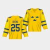 linus oberg 2020 iihf world junior championship yellow jersey