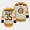 linus ullmark bruins 2023 24100th anniversary youth creampremier jersey