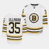 linus ullmark bruins 2023 24100th anniversary youth white jersey