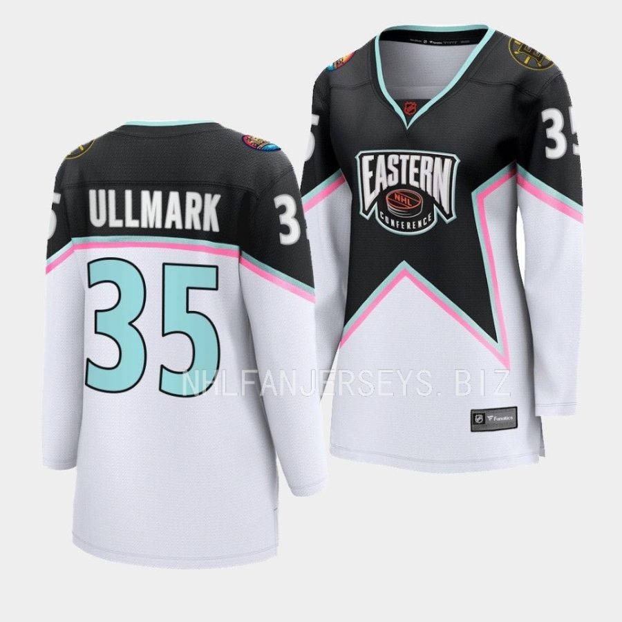 linus ullmark bruins black 2023 nhl all star eastern conference womenjersey