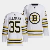 linus ullmark bruins white 2023 24100th anniversary primegreen authentic playerjersey