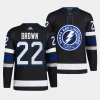 logan brown lightning black 2023 24alternate primegreen authentic jersey