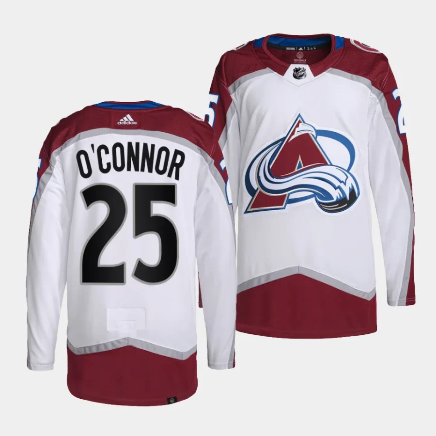 logan oconnor avalanche white away primegreen authentic projersey