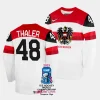 lucas thaler australia 2023 iihf world championship home white jersey