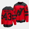 luke hughes devils red 2024 nhl stadium series breakaway player jersey