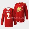 luke schenn canucks rabbit warm up 2023 lunar new year red jersey