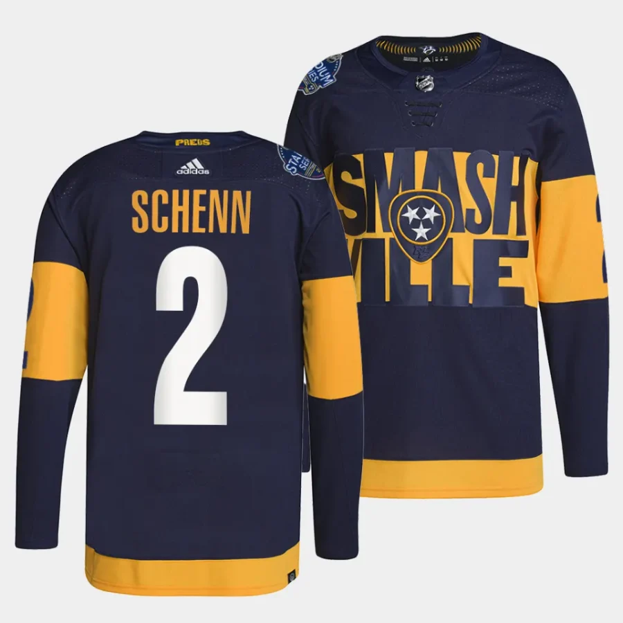 luke schenn predators navy nhl stadium series primegreen authentic projersey