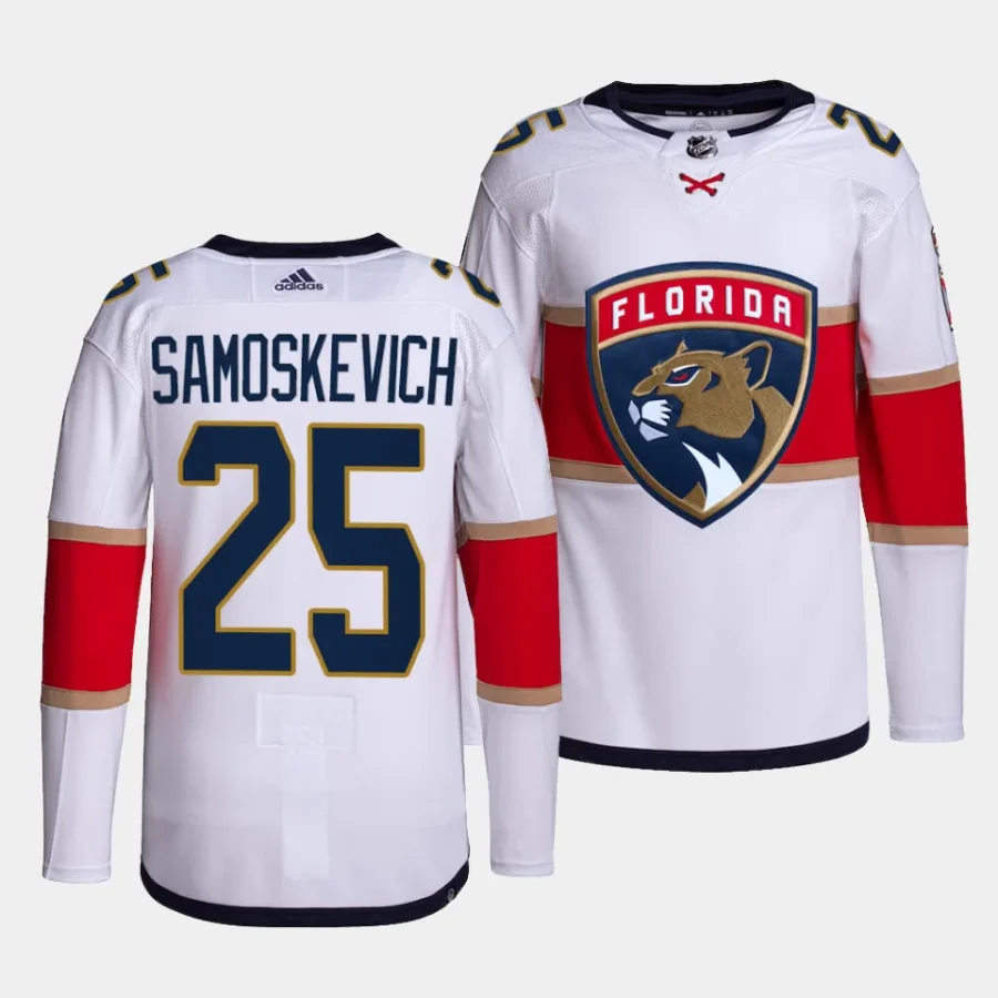 mackie samoskevich panthers white away primegreen authentic projersey