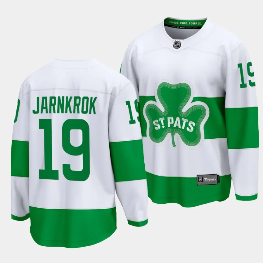 maple leafs calle jarnkrok white 2024 st. patricks alternate jersey