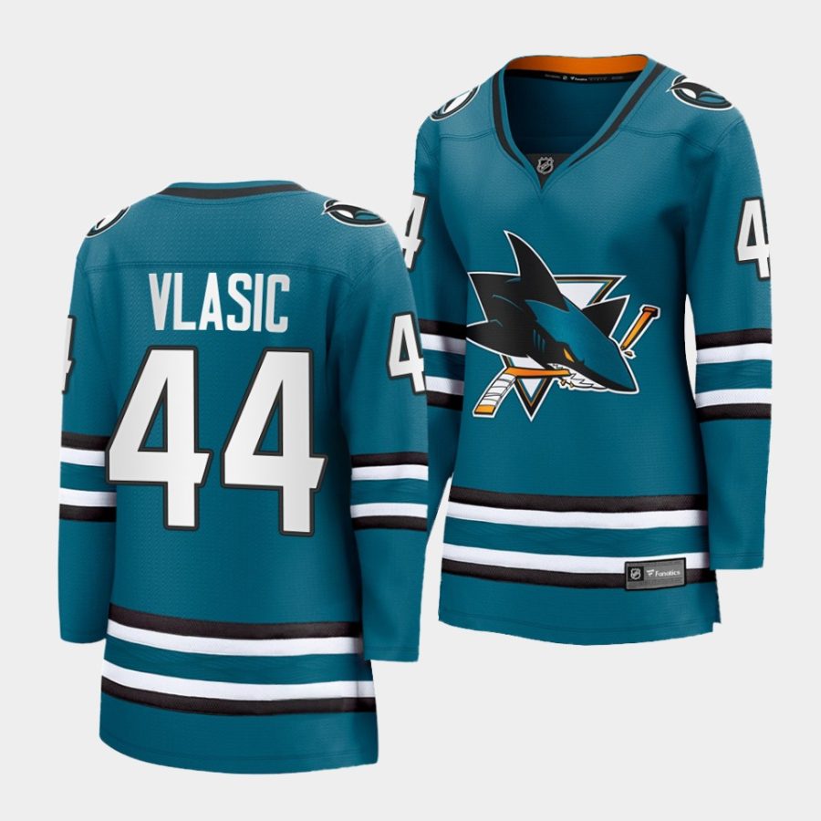 marc edouard vlasic sharks teal home women jerseys