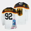 marcel noebels germany 2023 iihf world championship home white jersey