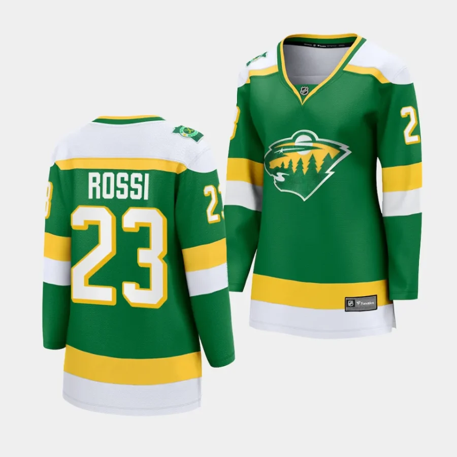 marco rossi wild green alternate women jerseys