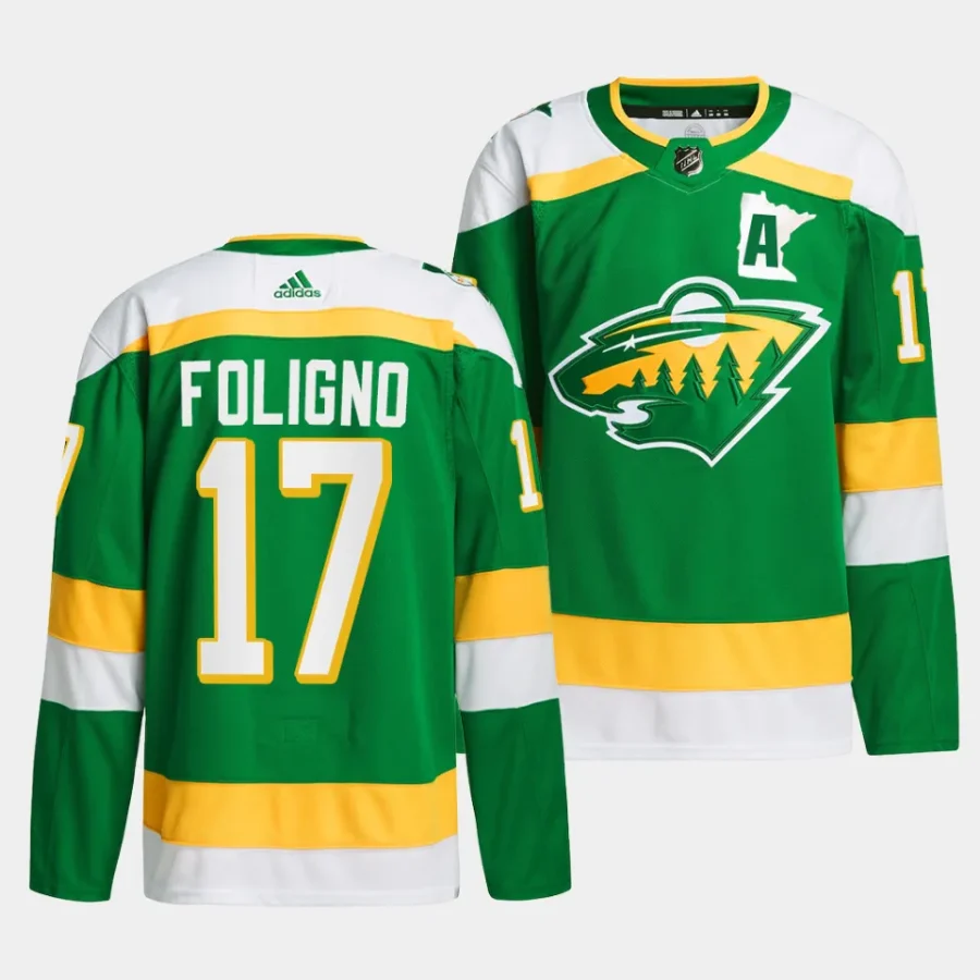 marcus foligno wild green 2023 24alternate primegreen authentic playerjersey