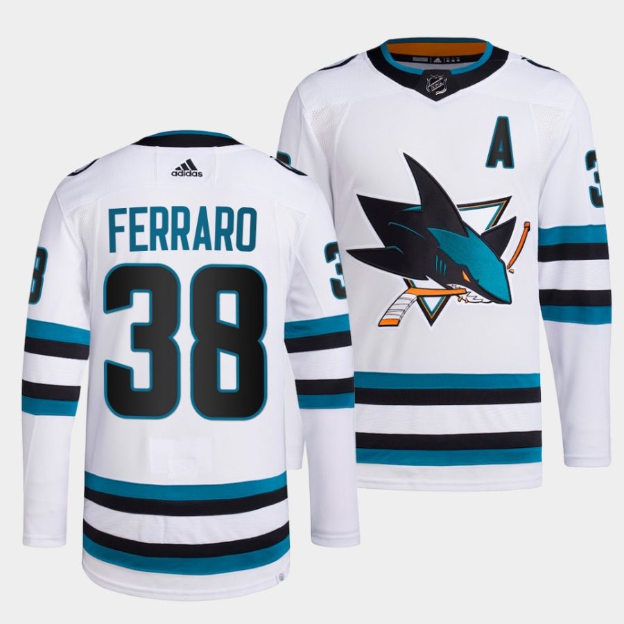 mario ferraro sharks white 2022 23away primegreen authentic jersey