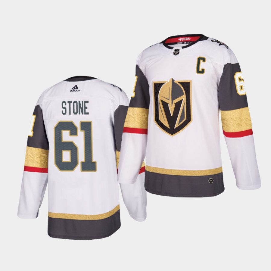 mark stone golden knights white authentic 2021 captain jersey