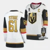 mark stone vgk 2023 stanley cup champions white away women jersey