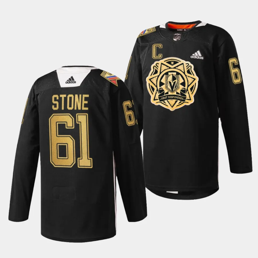 mark stone vgk 2024 first responders black jersey