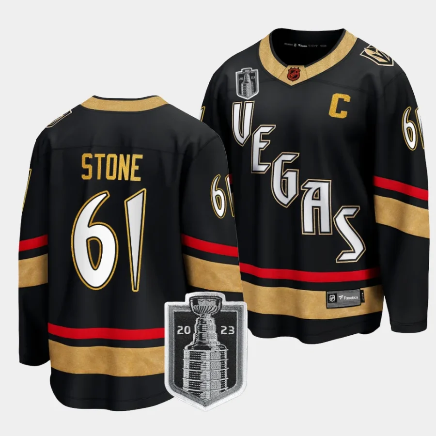 mark stone vgk black 2023 stanley cup final special edition jersey