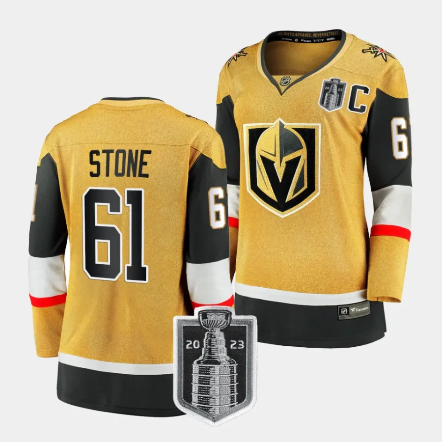 mark stone vgk gold 2023 stanley cup final women jerseys